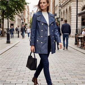 Mackintosch

Elegant Navy Double-Breasted Pea Coat